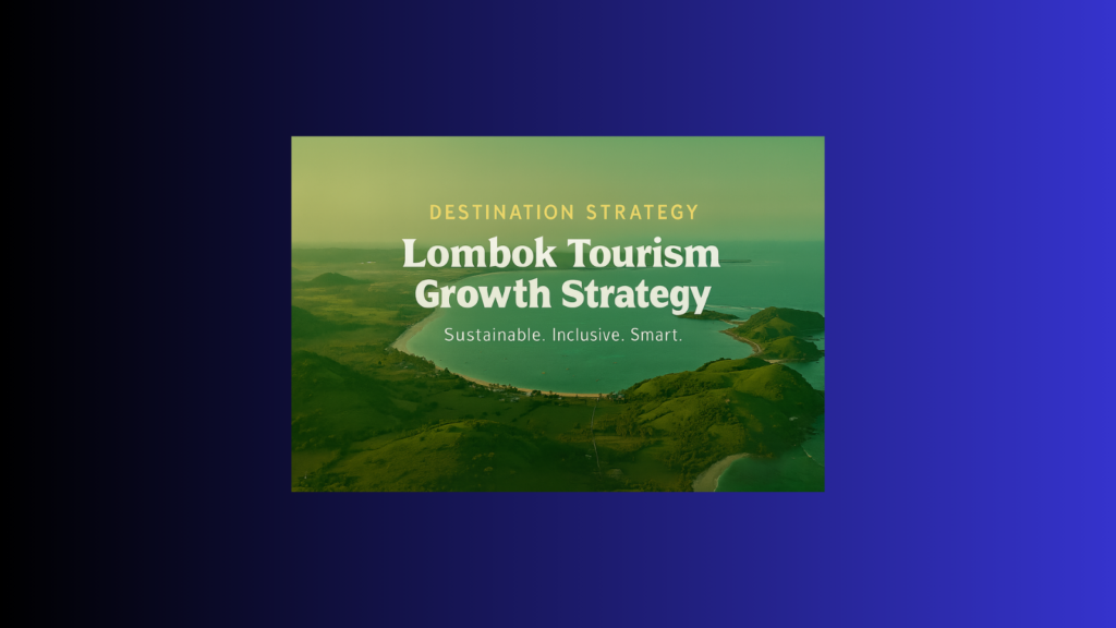 Aerial view of Lombok’s natural beauty — the foundation for a sustainable Lombok tourism strategy beyond Bali.