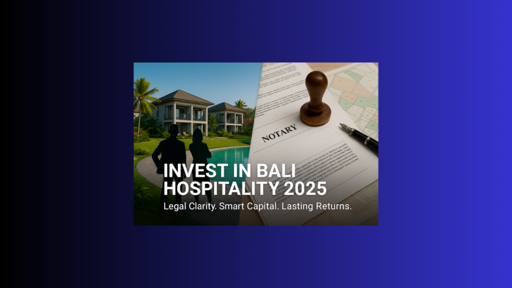 Balinese hospitality investment overview 2025