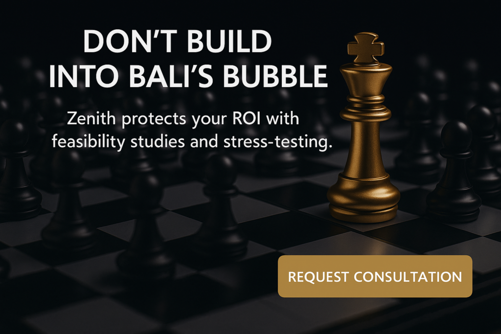 CTA visual showing chessboard oversupply metaphor with Zenith ROI protection message.