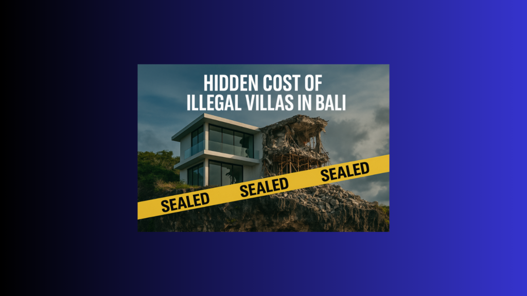 Hidden cost of illegal villas in Bali – villa demolition warning image
