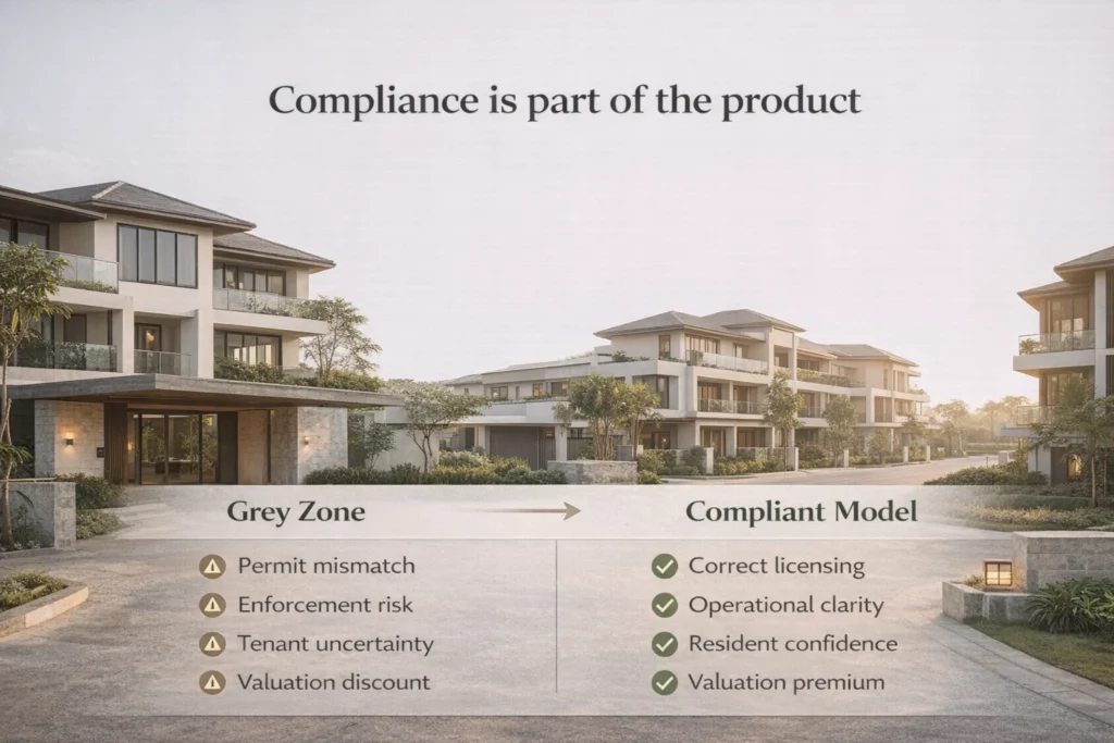 Impact of regulatory compliance on risk and valuation for residential rental properties in Bali